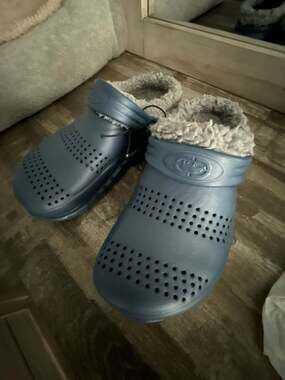 Ecko Unltd. Faux Fur Lined Slip-On Clogs